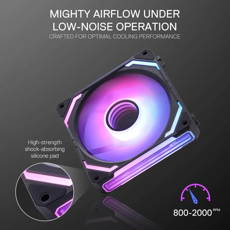 (Open-box) GCF012 Standard 120mm ARGB PC Case Fan