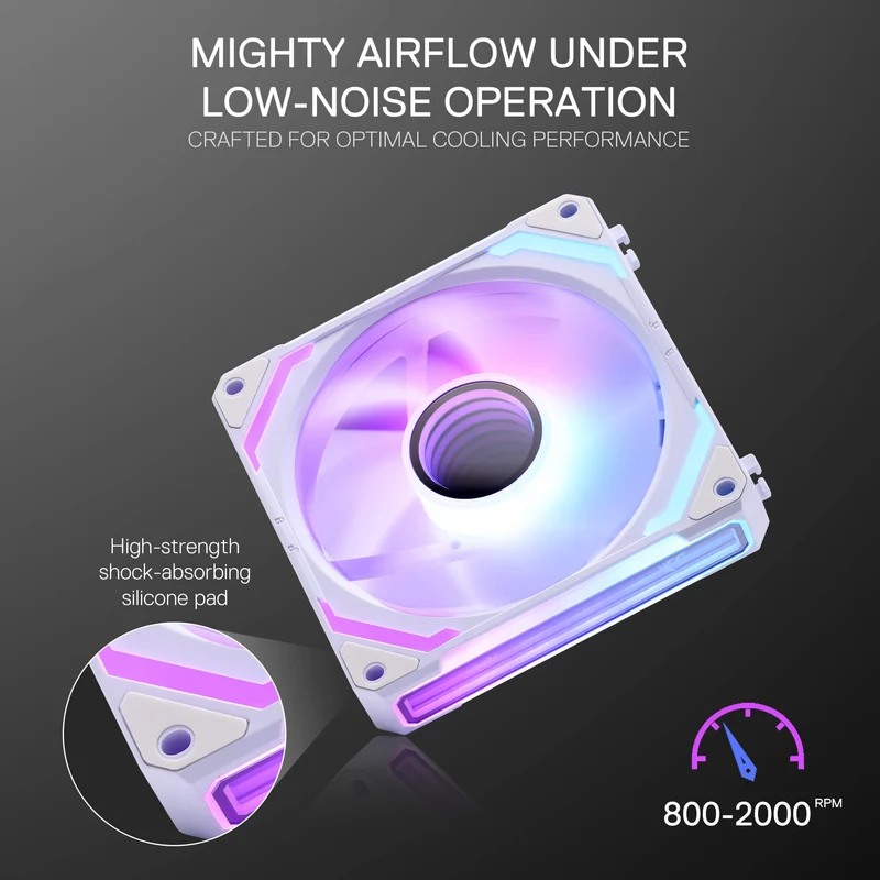 (Open-box) GCF012 Standard 120mm ARGB PC Case Fan