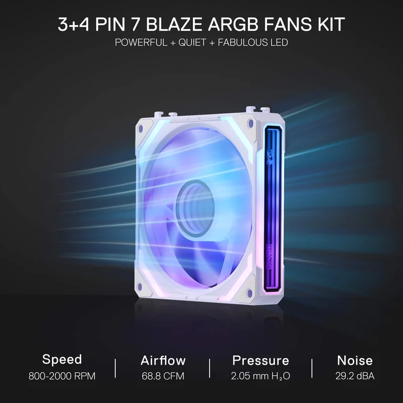 (Open-box) GCF012 Standard 120mm ARGB PC Case Fan