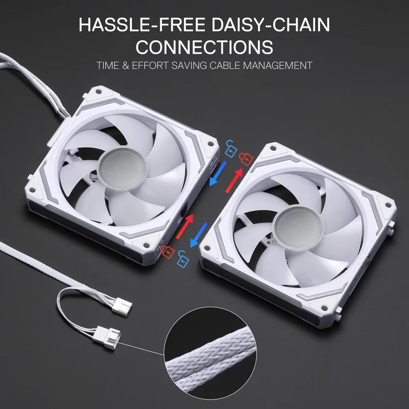 (Open-box) GCF012 Standard 120mm ARGB PC Case Fan