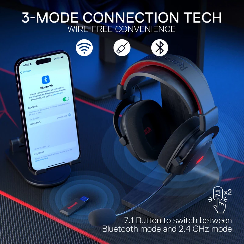 H510 ZEUS-X RGB Wireless Gaming Headset