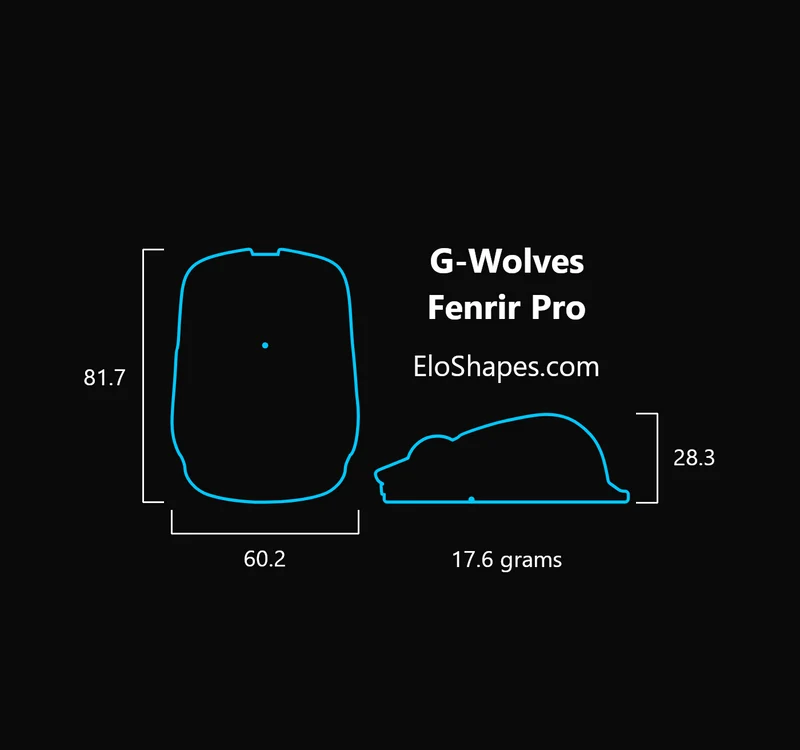 G-Wolves Fenrir Pro 8K Wireless Gaming Mouse ~18.9g