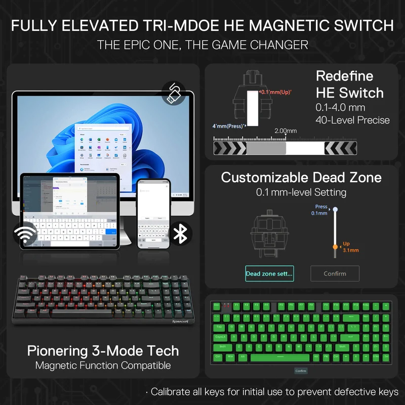 NEPHRITE K736 PRO (Magnetic Hall Effect Keyboard)