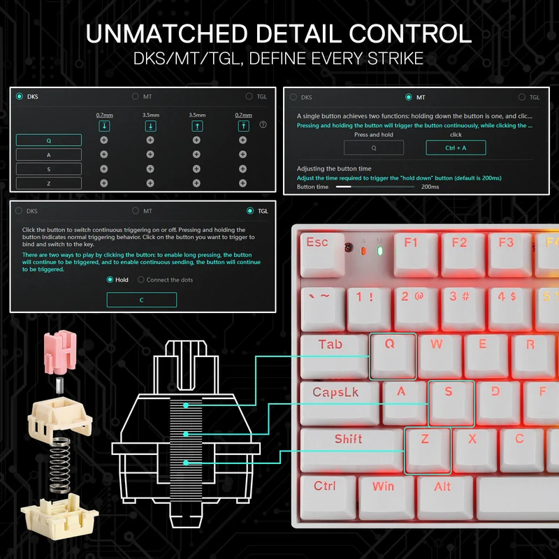 NEPHRITE K736 PRO (Magnetic Hall Effect Keyboard)