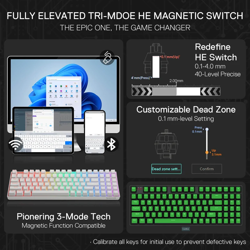 NEPHRITE K736 PRO (Magnetic Hall Effect Keyboard)