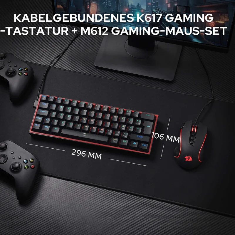 CB201 Gaming Keyboard & Mouse Wired Combo
