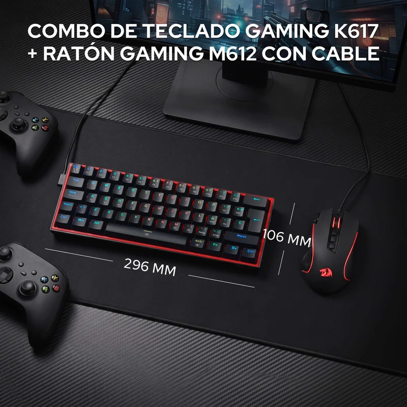 CB201 Gaming Keyboard & Mouse Wired Combo
