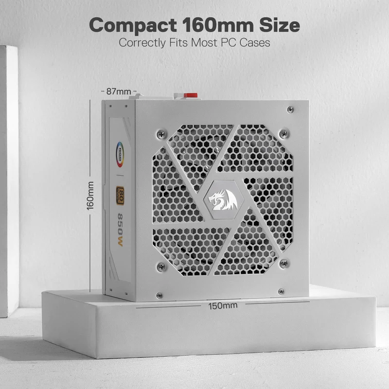 80 Plus® Gold Certified Fully Modular RGB PSU (Black & White)