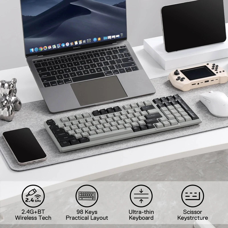 (Open-box) BK7114 Scissor Low-Profile Slim Wireless Keyboard