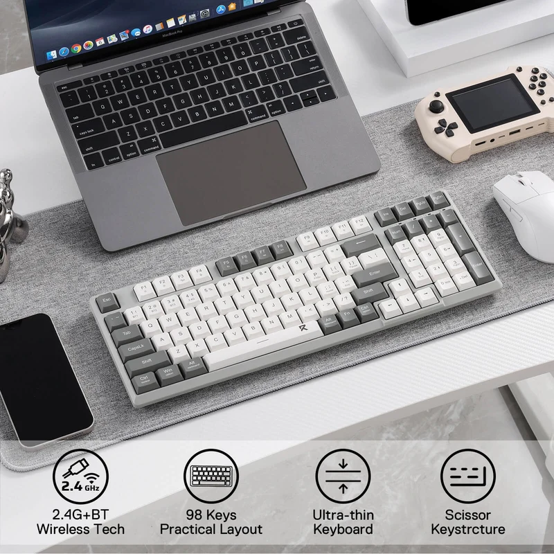 (Open-box) BK7114 Scissor Low-Profile Slim Wireless Keyboard