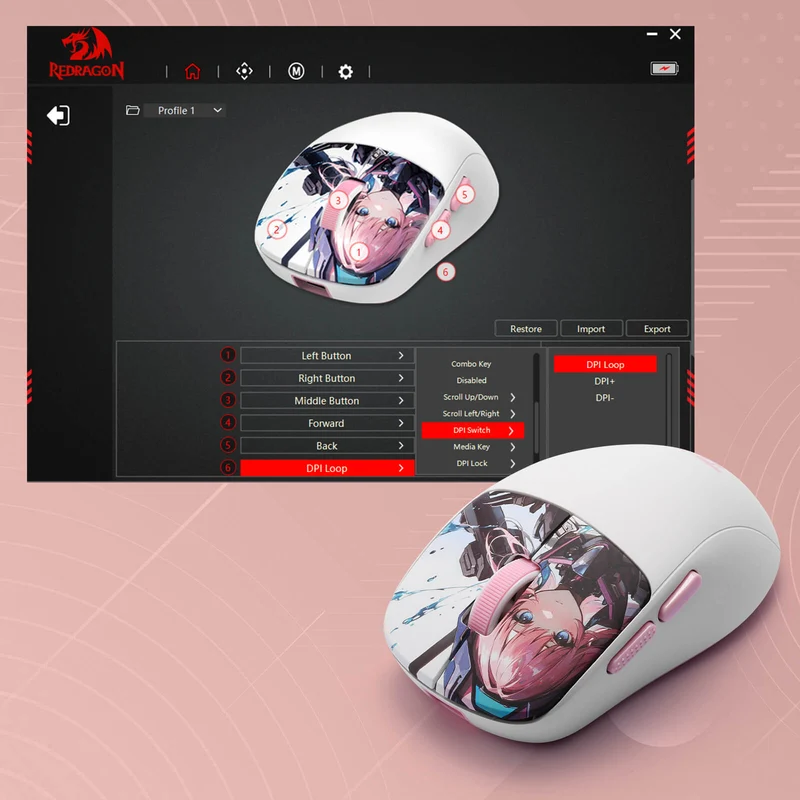 KLYAMOOR M817 PRO Anime Gaming Mouse