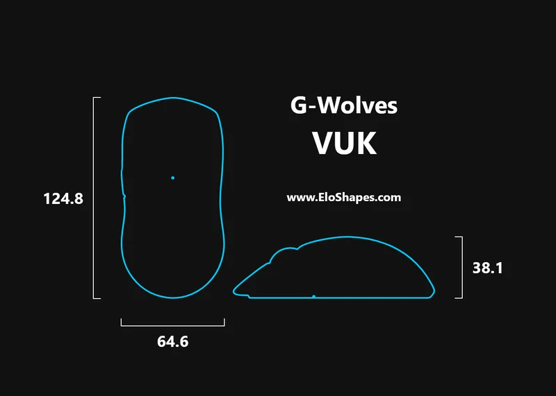 G-Wolves VUK 8K Wireless Gaming Mouse ~35g Dual Sensor