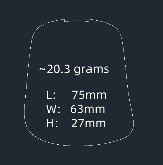 G-Wolves Fenrir Asym 8K Wireless Gaming Mouse ~20.4g