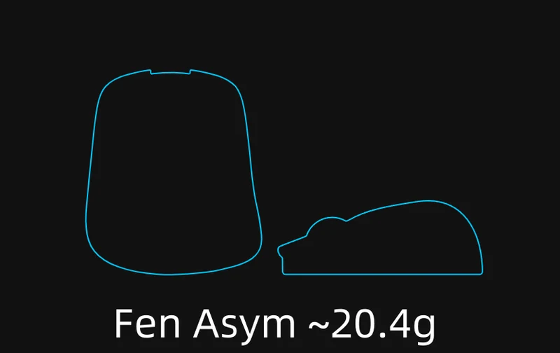 G-Wolves Fenrir Asym 8K Wireless Gaming Mouse ~20.4g