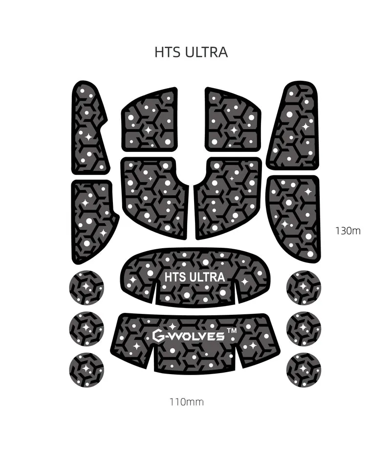 G-Wolves HTS Ultra Anti-Slip Sticker & Foot Skates
