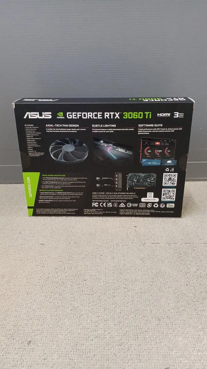 Carte graphique ASUS DUAL-RTX3060TI-8G-MINI-V2