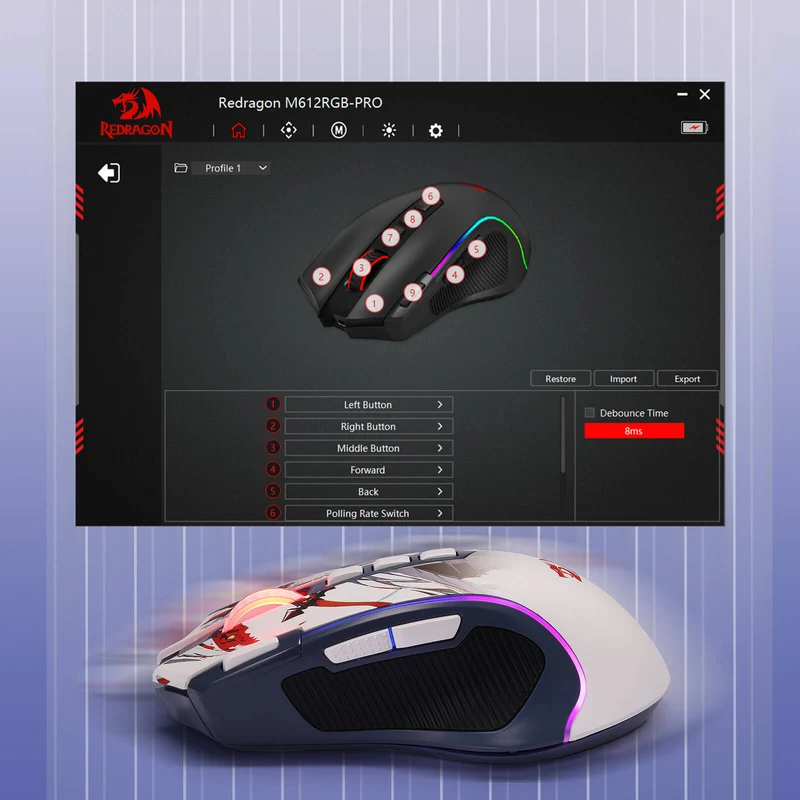 PREDATOR M612 PRO Anime Gaming Mouse