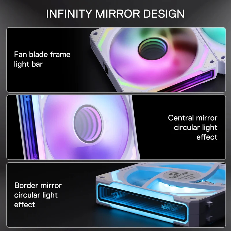 (Open-box) GCF012 Reverse 120mm ARGB PC Case Fan