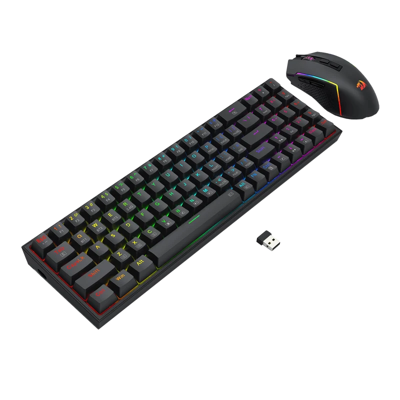 K628 75% Mechanical Gaming Keyboard M693 Gaming Mouse Tri-Modes Combo