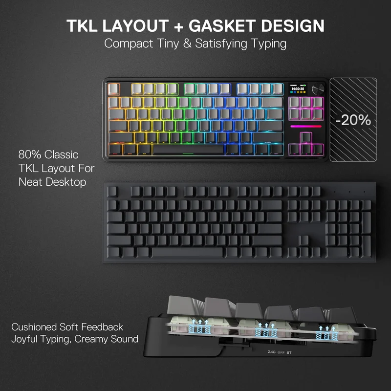 ANTONIUM K743 PRO (Side Printed PBT Keycaps)