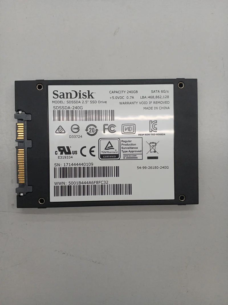 Disque SSD SANDISK SDSSDA 2.5 pouces