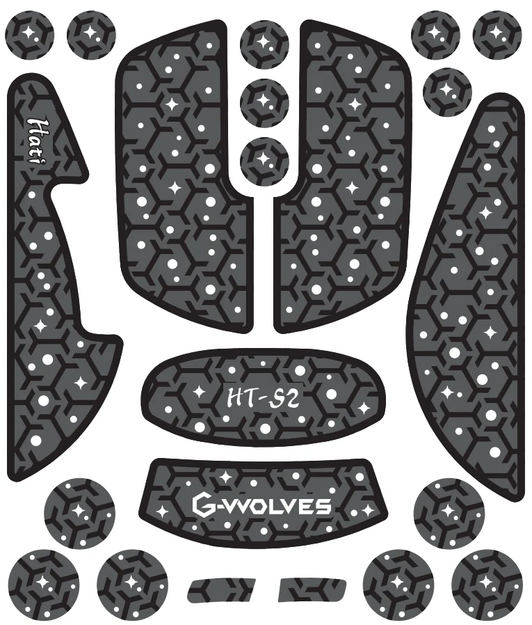 G-Wolves HT-S2 / HT-S2 Pro Anti-Slip Sticker & PTFE Skates