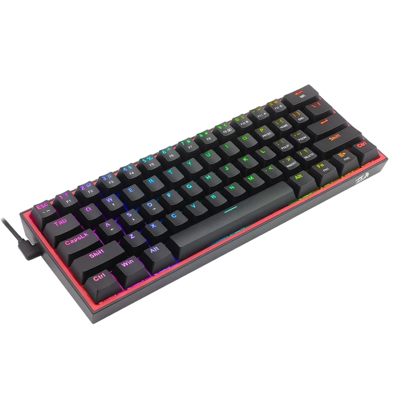FIZZ K617 60% Wired Mechanical Keyboard (Red Inner)