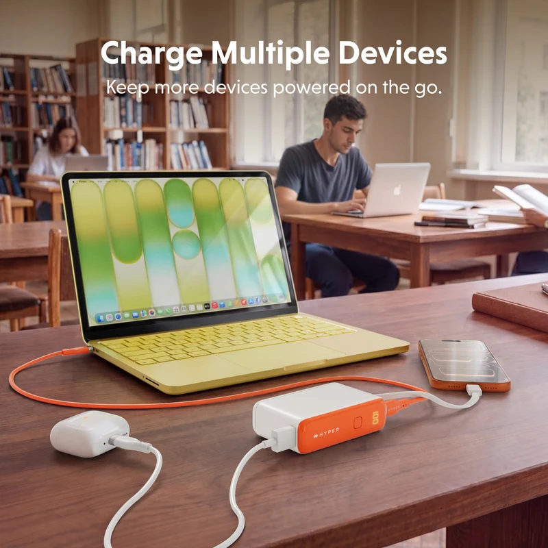 Batterie externe HyperJuice Flex 10K 30 W - Orange