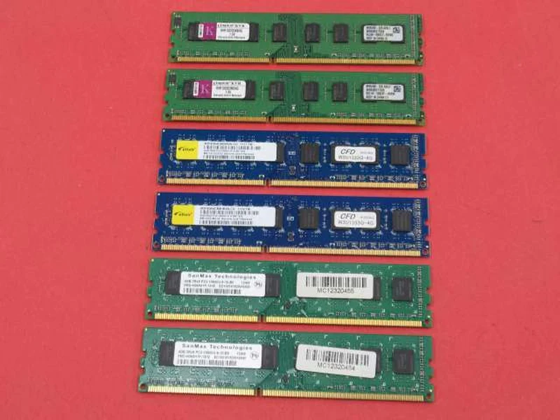 KINGSTON/ELIXIR/SANMAX [Pour PC de bureau] Kit de 6 barrettes de mémoire PC3 (DDR3)