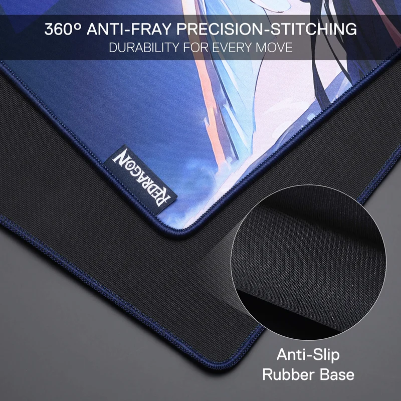 P046 Anime Blue Gaming Mouse Pad/Desk Mat
