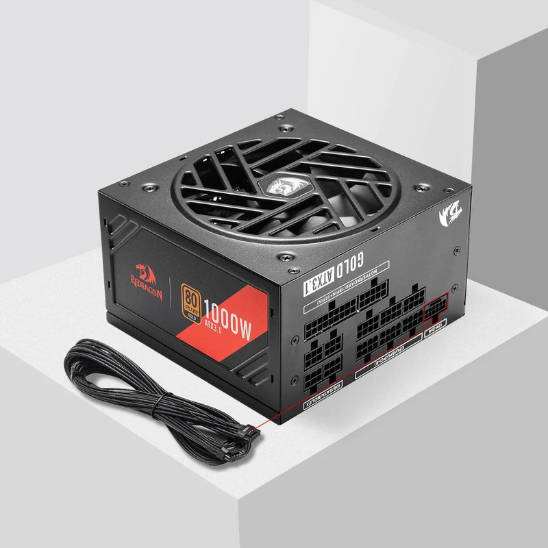 MASTER RGPS PRO 1000W 80 Plus® Gold ATX 3.1 PSU (Black & White)