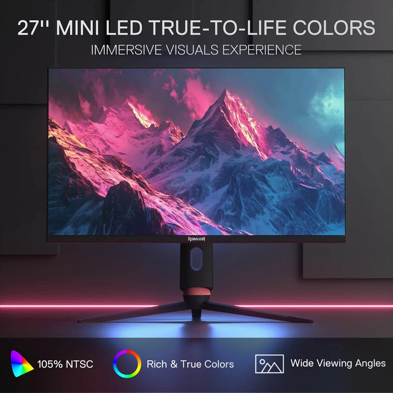 GIAGATE GMU27 27" 4K Mini-LED Flat Gaming Monitor