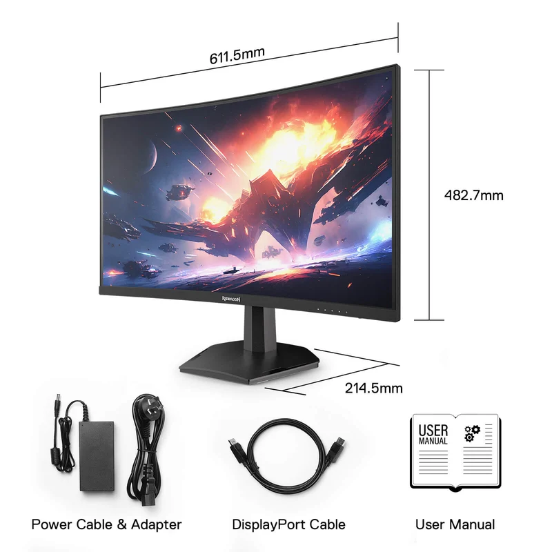 CORAL 27" 144hz/165HZ Curve Gaming Monitor