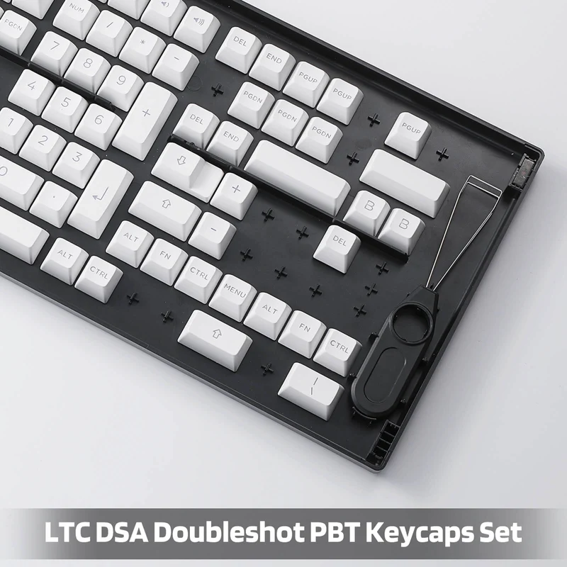 (Only Keycaps) Redragon X LTC Double Shot PBT 146 Keycaps Set with Keycap Puller & Storage Tray