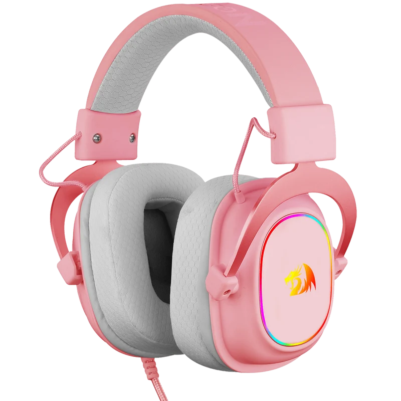 H510 ZEUS-X Cute Gaming Headphone with Mic (Pink Color)