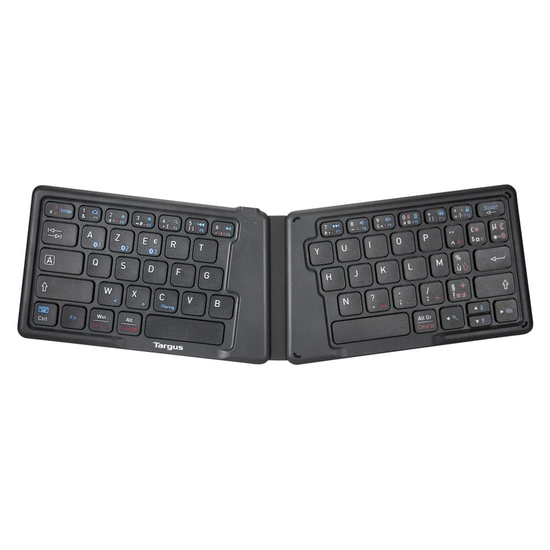 Clavier ergonomique antimicrobien pliable (français)