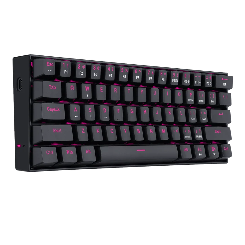 Redragon K630 60% Keyboard Pink LED Backlit