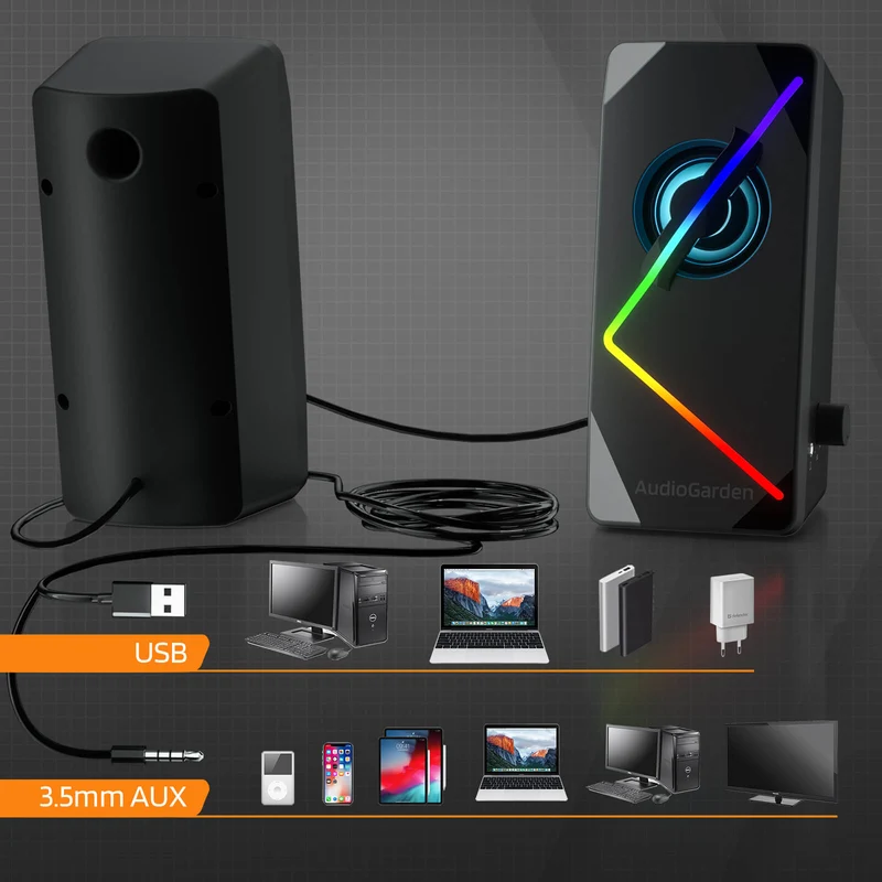 Redragon x LTC AudioGarden AG-201 Computer Speakers