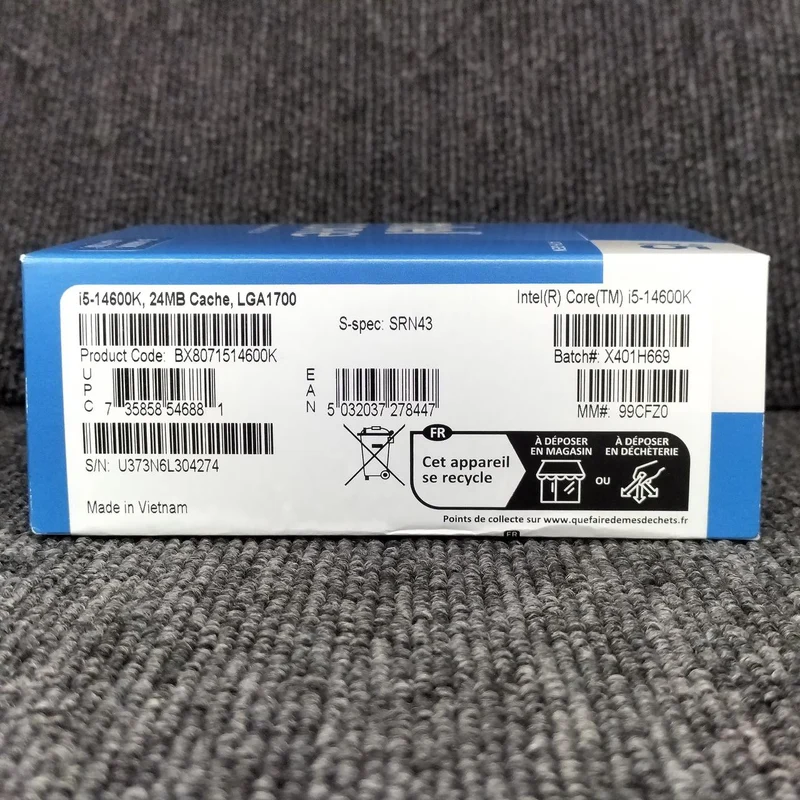 Boîtier Intel Core i5-14600K