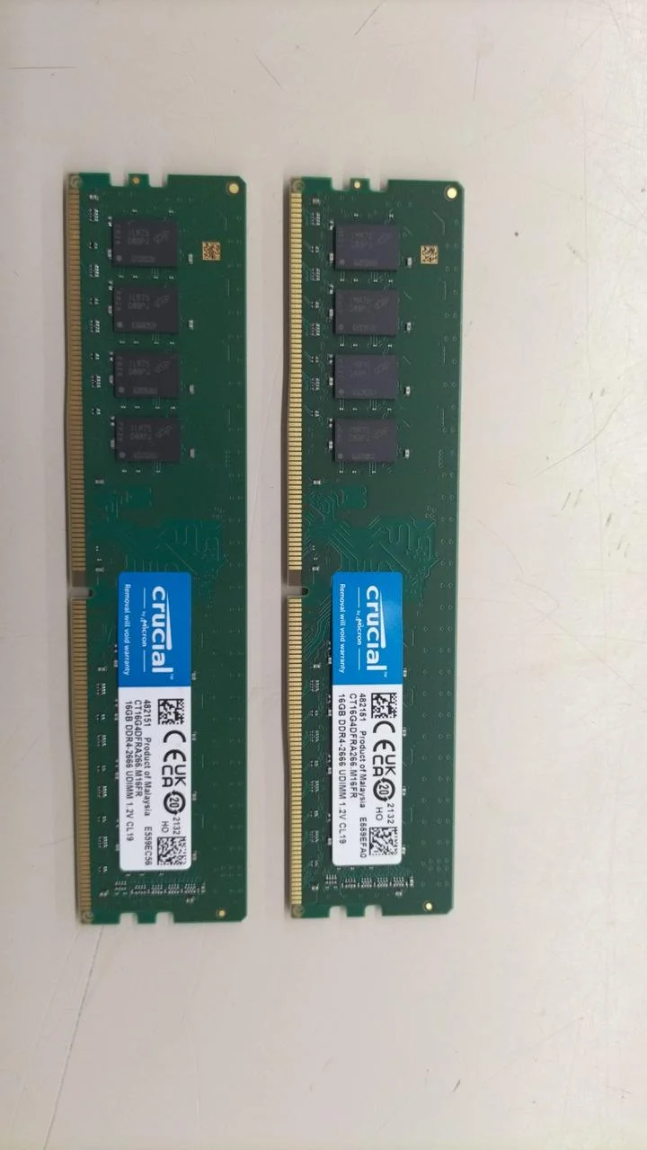 Mémoire CRUCIAL DDR4 CT16G4DFRA266. M16FR