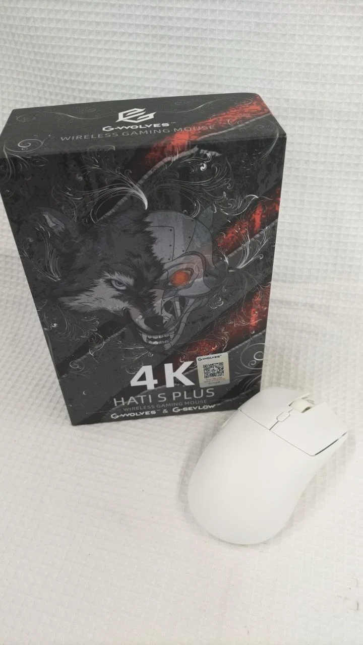Souris gaming G-WOLVES HT-S+WL 4K blanche