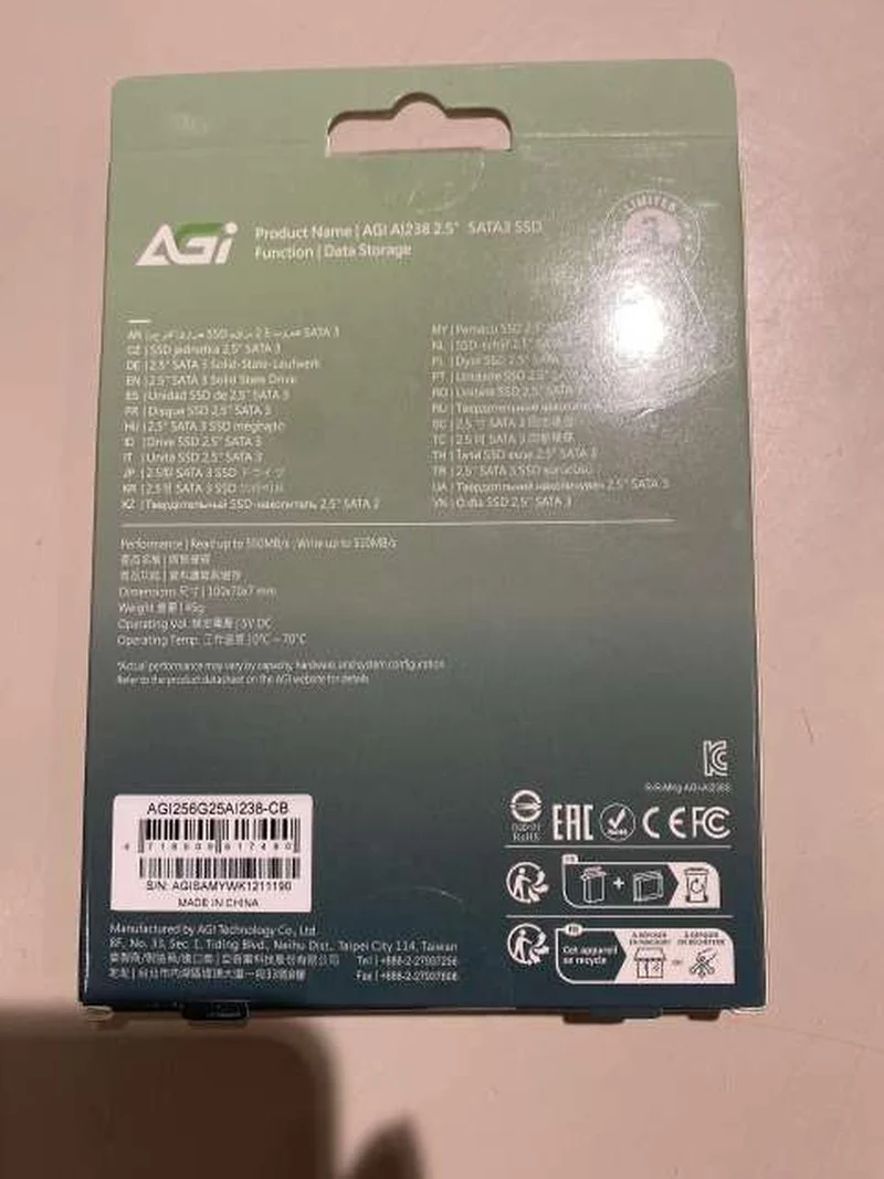 SSD AGI 251 Go - 500 Go AGI256G25A