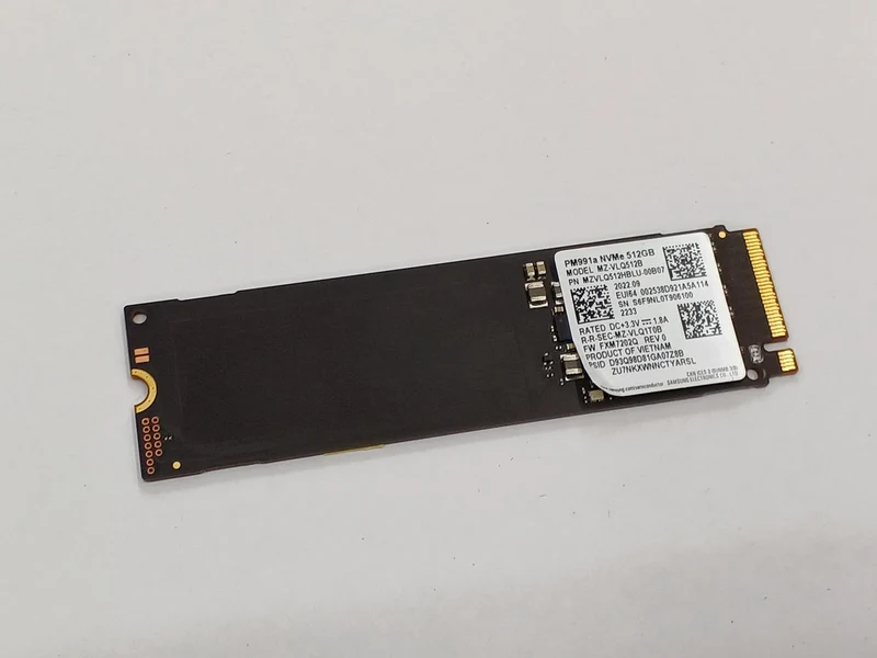 SSD M.2 SAMSUNG MVNE 512 Go MZ-VLQ512B (PM991A)