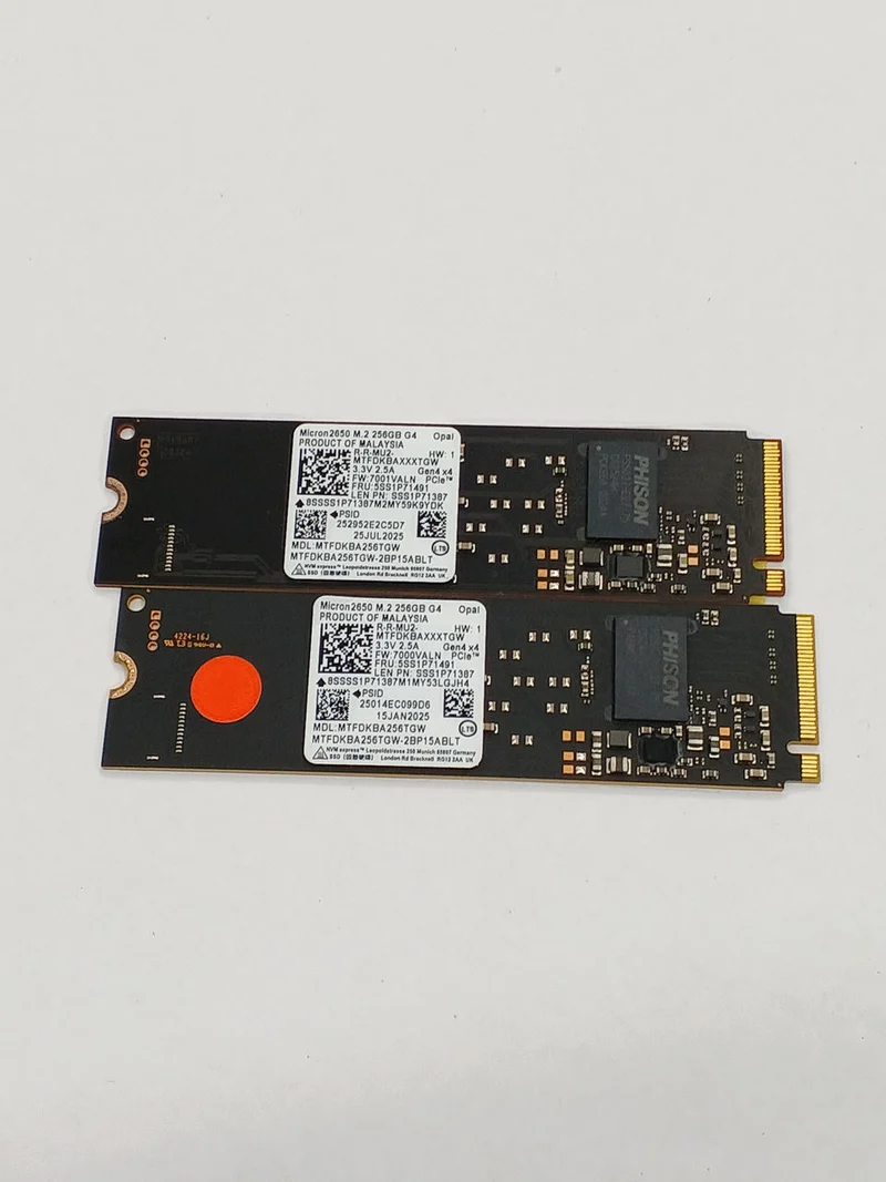 Kit de 2 SSD MICRON M.2 NVME 256 Go MTFDKBA256TGW