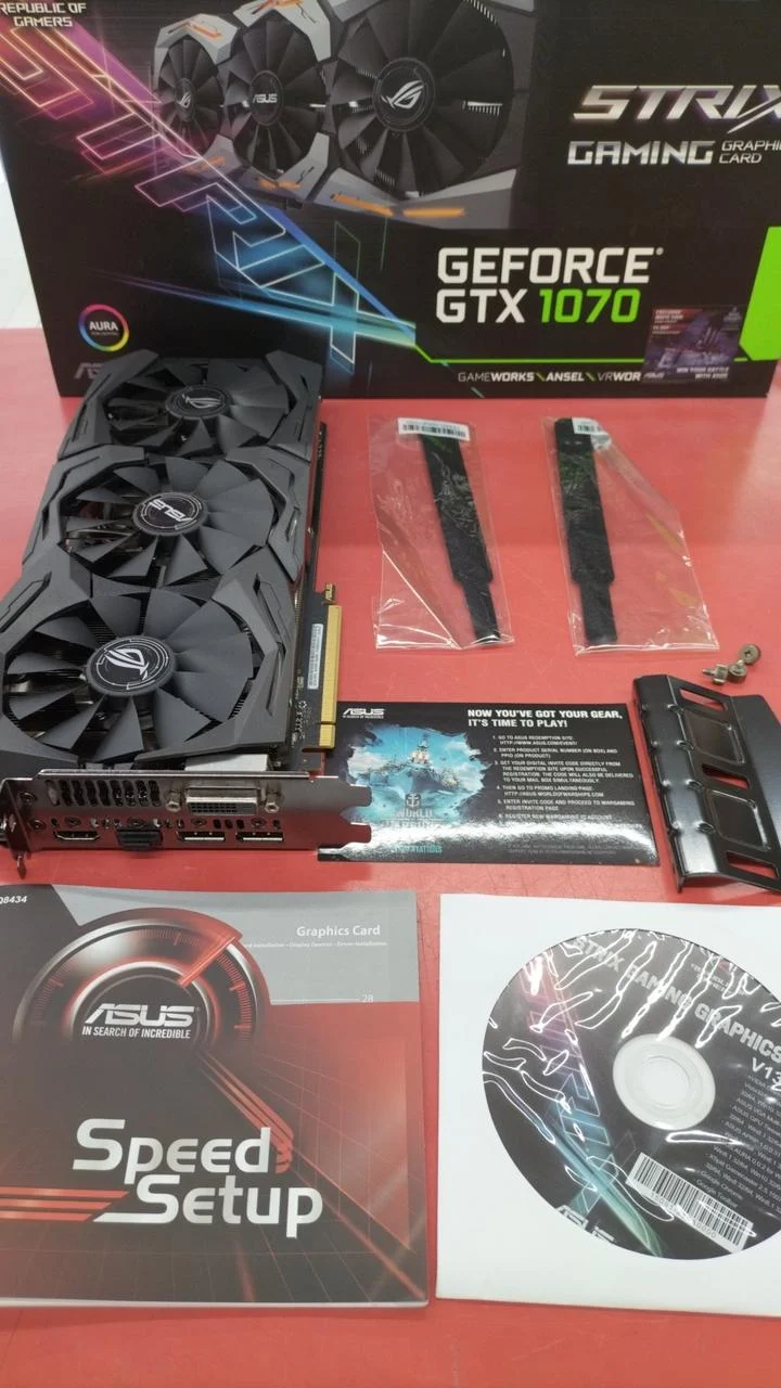Carte graphique ASUS : STRIX GEFORCE GTX 1070-08G