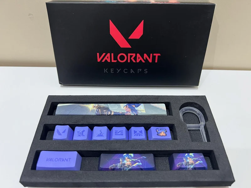 Valorant Neon Keycaps Set