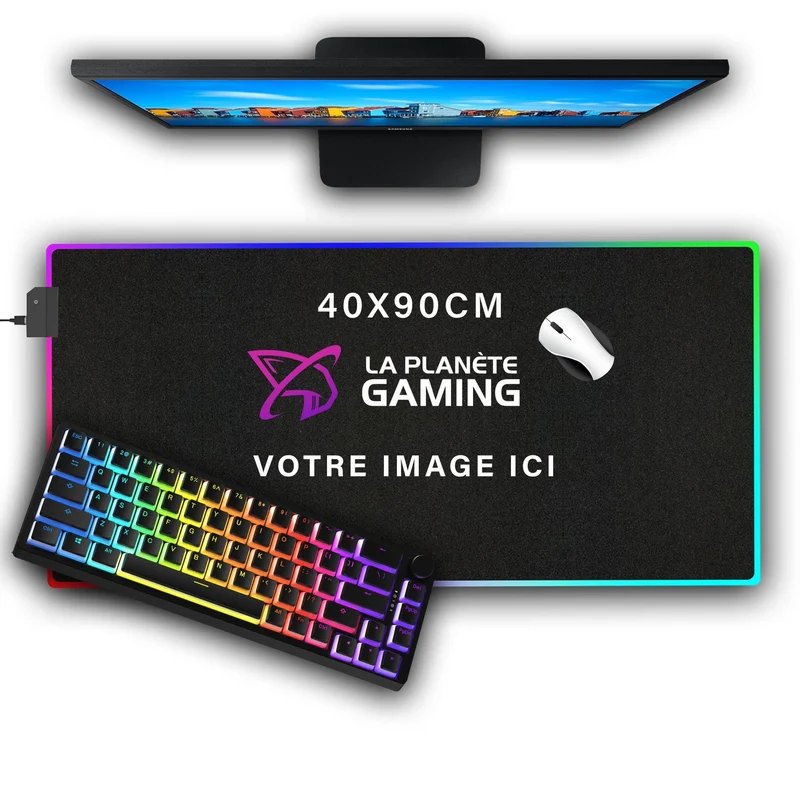 Tapis de Souris Personnalisé RGB (40x90cm)