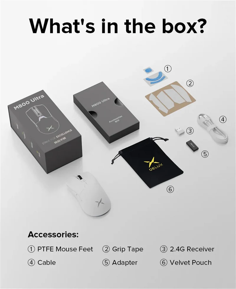 Delux M800 ULTRA 4K Wireless