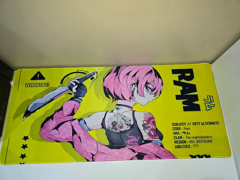 Ram x Cyberpunk 2077 Fan Art Mousepad