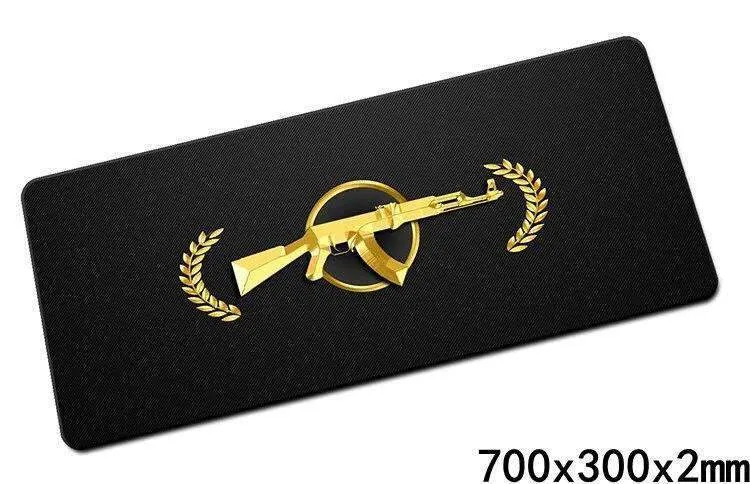 Tapis de souris XXL Arme CSGO AK 47 Or
